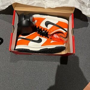 Nike Dunk Low Orange Black White Sneakers